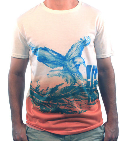 Ombre Eagle Performance Tee - Hashtag Board Co.