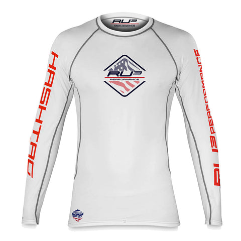 RU3 America Offshore Peformance RASH GUARD - Hashtag Board Co.