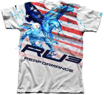 RU3 Flag Eagle Tee - Hashtag Board Co.