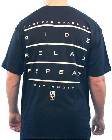 Ride, Relax, Repeat Tee - Hashtag Board Co.
 - 1