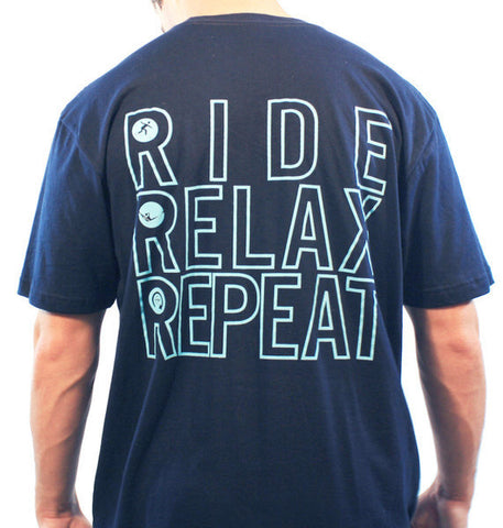 Ride, Relax, Repeat Tee - Hashtag Board Co.